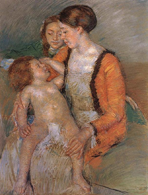 Mary Cassatt Mother and her children China oil painting art